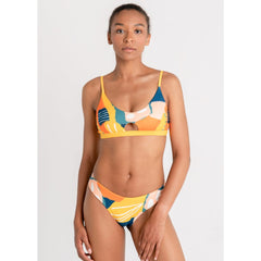 Diani Bikini Top Reversible in Painting Print / Little