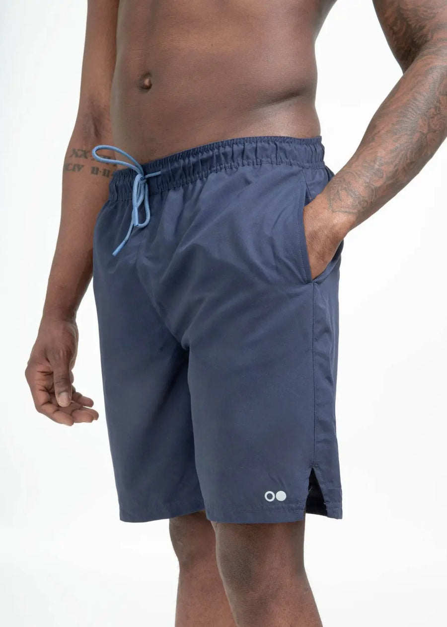 boochen eco man's boardshorts, sustainable boardshorts, beachshorts, nachhaltige badehose Midnight blue