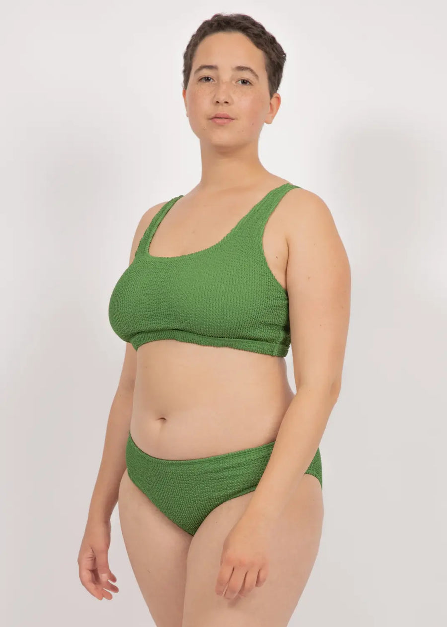 Maui Top in Jade - bikini top